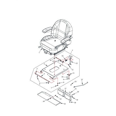 BLUE BIRD 634071 ORIGINAL COMPLETE SEAT SUPPORT | Newgardenstore.eu