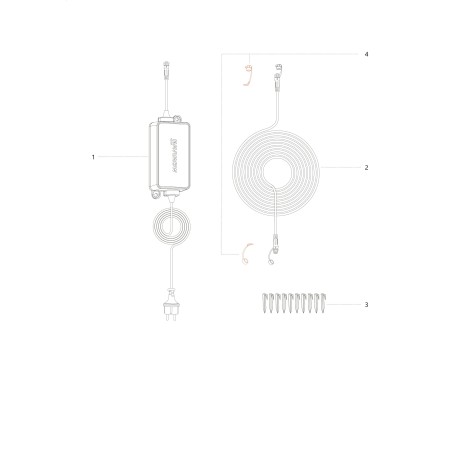 AB12.03.00.0008\nCable transformador externo serie X AB12.03.00.0008 Original Blue Bird | Newgardenstore.eu