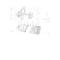 ASSIEME MANIGLIA CGS SERIE X AB12.03.00.0078 ORIGINALE BLUE BIRD | Newgardenstore.eu