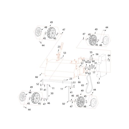 POLEA ORIGINAL BLUE BIRD BS51S R200003 | Newgardenstore.eu