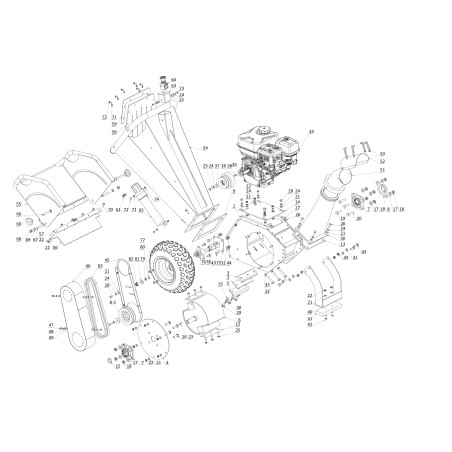MOTOR ORIGINAL BLUE BIRD SHL1000-34/1 | Newgardenstore.eu