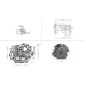 Complete petrol engine ZANETTI ZBMV550L8 vertical shaft 25x80 tractor