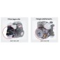 Motore completo motozappa benzina ZANETTI ZEN150C1M 149cc filtro aria bagno olio