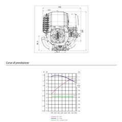 Vollmotor ZBM40 ZANETTI 35 ccm horizontale Welle Selbstrückenwagen 76.3 mm | Newgardenstore.eu