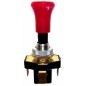 Interruttore tiretto con ritorno + pomolo rosso luminoso 12V no lampadina 55334