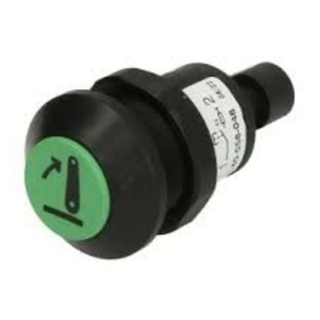 55639 - Interruttore a pulsante PNEUTRON verde, simbolo sollevatore alzato parte sx ORIGINALE AMA