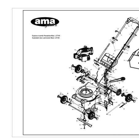 73199 - ORIGINAL AMA REAR DEFLECTOR SPRING | Newgardenstore.eu