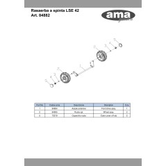 73219 - TAPA DE RUEDA ORIGINAL AMA | Newgardenstore.eu