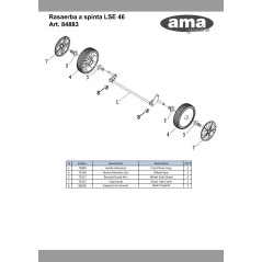 76158 - ORIGINAL AMA VORDERRAD FÜR RASENMÄHER 46 CM | Newgardenstore.eu