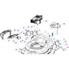 84842 - TAPA ORIGINAL DE TRITURACIÓN AMA PARA CORTE DE 46 PULGADAS | Newgardenstore.eu