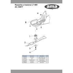 84846 - CUBIERTA DE CORREA ORIGINAL AMA PARA LT46