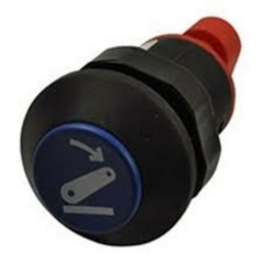 55635 - Interruttore a pulsante PNEUTRON blu, simbolo sollevatore abbassato ORIGINALE AMA | Newgardenstore.eu