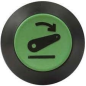 55643 - Interruttore a pulsante PNEUTRON verde, simbolo sollevatore abbassato parte dx ORIGINALE AMA