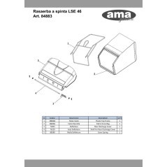73801 - REAR EXHAUST DEFLECTOR FOR 73127 ORIGINAL AMA | Newgardenstore.eu
