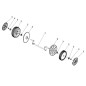 73848 - Roulement de roue AMA d'origine pour 75550/75560