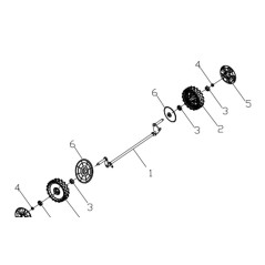 73848 - Roulement de roue AMA d'origine pour 75550/75560 | Newgardenstore.eu