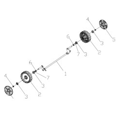 73848 - CUSCINETTO RUOTA X 75550/75560 ORIGINALE AMA | Newgardenstore.eu