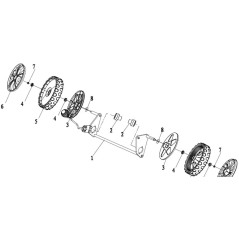 76154 - Cache intérieur de roue arrière pour 75550 d'origine AMA | Newgardenstore.eu