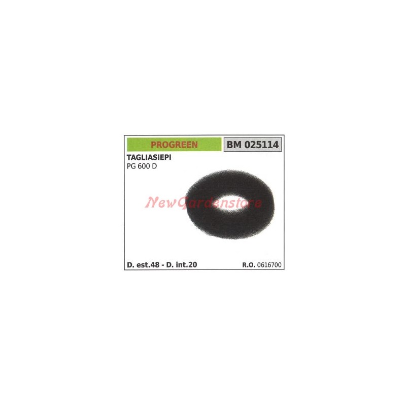 PROGREEN Filtre à air pour PG600D Taille-haie PG600D 025114