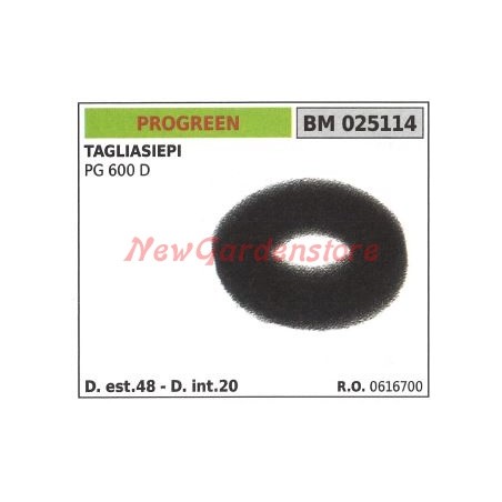 PROGREEN Filtro de aire para PG600D PG600D cortasetos 025114 | Newgardenstore.eu