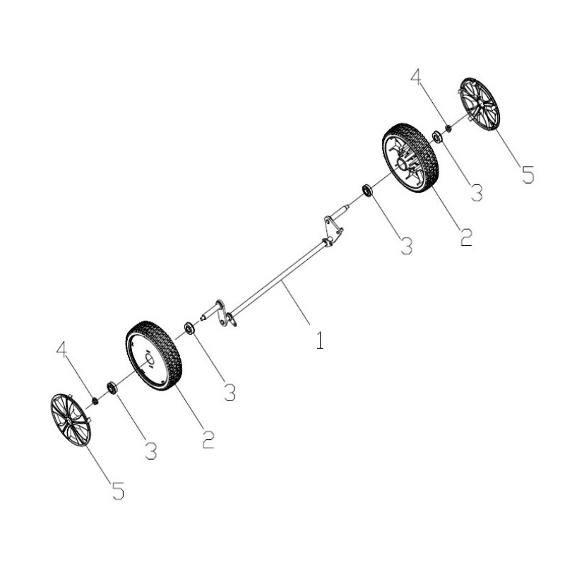 84990 - ORIGINAL AMA FRONT AXLE