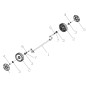 84990 - ORIGINAL AMA FRONT AXLE