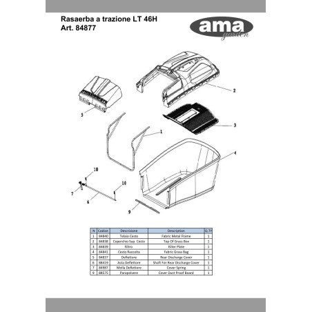 88575 - ORIGINAL AMA DUST COVER FOR DEFLECTOR