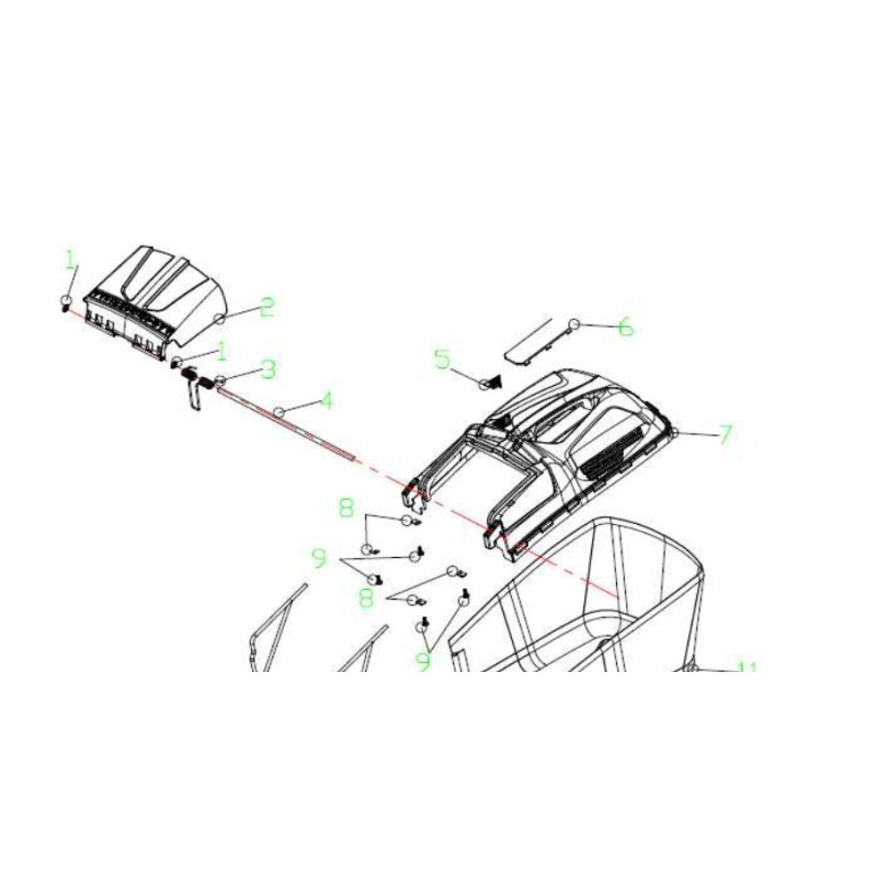 89499 - CESTA DE ESCAPE DE AIRE PARA 89501 ORIGINAL AMA