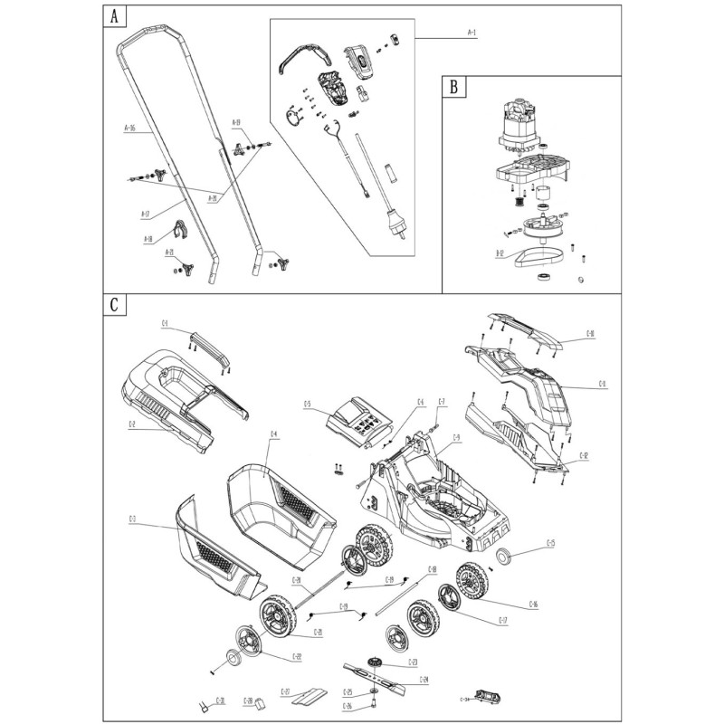 98904 - SOPORTE DE CUCHILLA DE PLÁSTICO PARA AMA ORIGINAL 98965