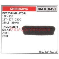 Filtro de aire SHINDAIWA para desbrozadora 18F 22F 18T recortadora DH 220 018451