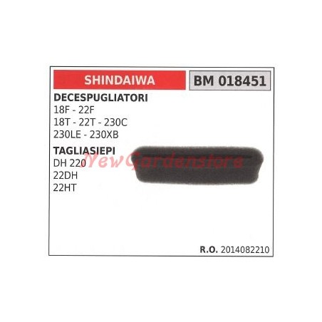 Filtro aria SHINDAIWA per decespugliatore 18F 22F 18T tagliasiepe DH 220 018451 | Newgardenstore.eu