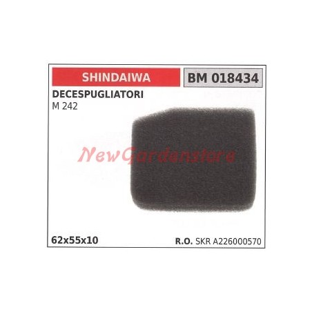 Filtro aria SHINDAIWA per decespugliatore M 242 018434 | Newgardenstore.eu