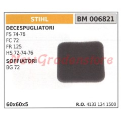 STIHL sponge air filter for FS 74 76 FC 72 FR125 brushcutter 006821