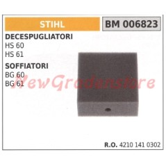 Filtro de aire STIHL para desbrozadora HS 60 61 Soplador BG 60 61 006823