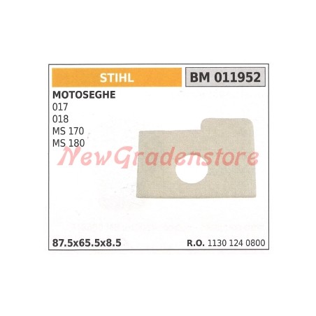 Filtre à air STIHL pour tronçonneuse 017 018 MS 170 180 011952 | Newgardenstore.eu