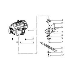 TRX-0053 - COUVERCLE DE COURROIE POUR 92601/92650 ORIGINAL AMA | Newgardenstore.eu