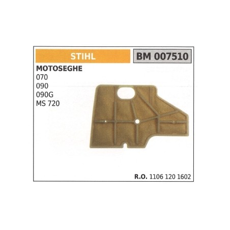 Filtro de aire STIHL para motosierra 070 090 090G MS 720 007510 | Newgardenstore.eu