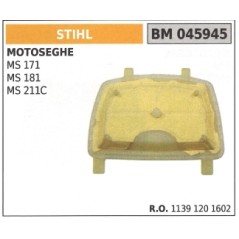 Filtre à air STIHL pour tronçonneuse MS 171 181 211C 045945 1139-120-1602