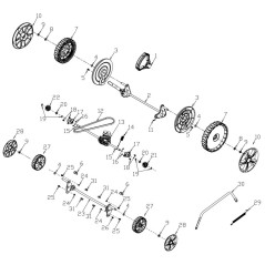 TRX-0098 - ESSIEU DE ROUE AVANT AMA D'ORIGINE | Newgardenstore.eu