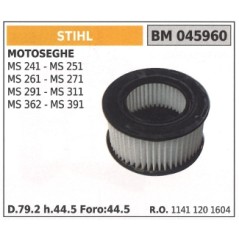 Filtro aria STIHL per motosega MS 241 251 261 271 291 311 362 391 045960