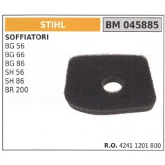 Filtro de aire STIHL para soplador BG 56 66 86 SH 56 86 BR 200 045885