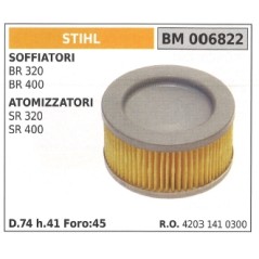 Filtre à air STIHL pour souffleur BR 320 400 pour brumisateur SR 320 400 006822 | Newgardenstore.eu