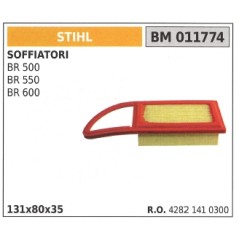 Filtro de aire STIHL para soplador BR 500 550 600 011774