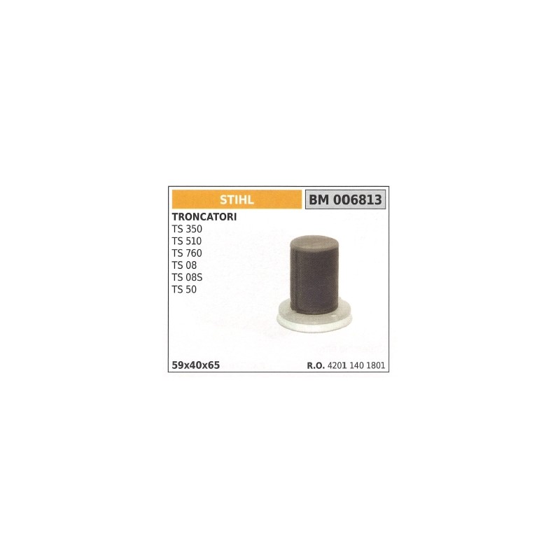 Filtro aria STIHL per troncatore TS 350 510 760 08 08S 50 006813