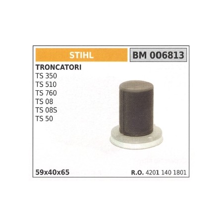 Filtro de aire STIHL para tronzadora TS 350 510 760 08 50 006813 | Newgardenstore.eu