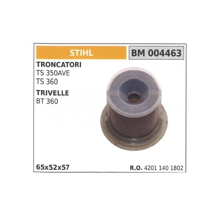 STIHL air filter for TS 350AVE 360 cutter for BT 360 auger 004463 | Newgardenstore.eu