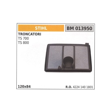 Filtre à air STIHL pour tronçonneuse TS 700 800 013950 | Newgardenstore.eu