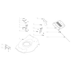 TRX-0459 - ORIGINAL AMA MULCHING CAP FOR TRX421 | Newgardenstore.eu