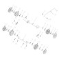 TRX-0473 - RUOTA ANTERIORE 6" TRX421 ORIGINALE AMA