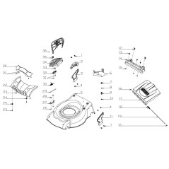 TRX-0496 - ORIGINAL AMA MULCHDECKEL FÜR TRX465